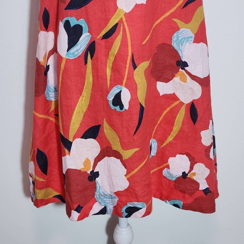 Sigrid Olsen Colorful Floral Linen Dress NWT XS Colorful Linen Dress - Picture 4 of 11